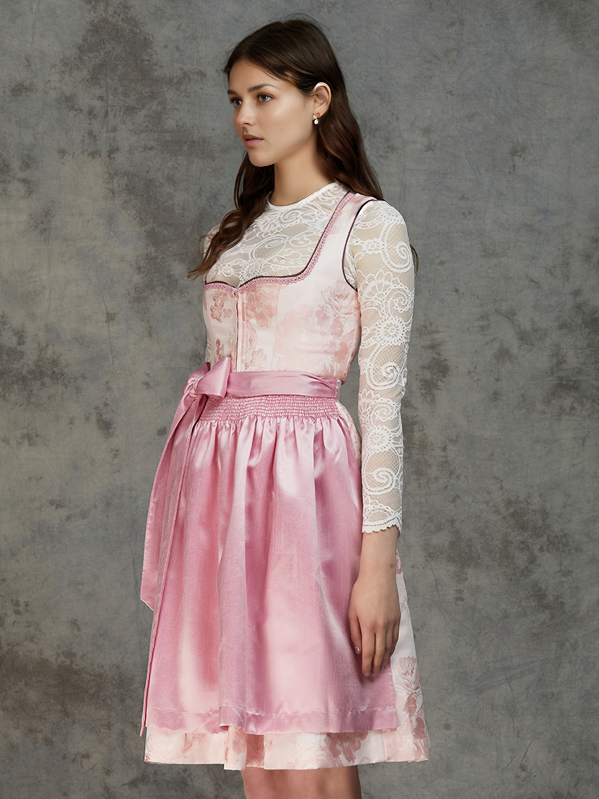 Modernes Dirndl in Blau Grau