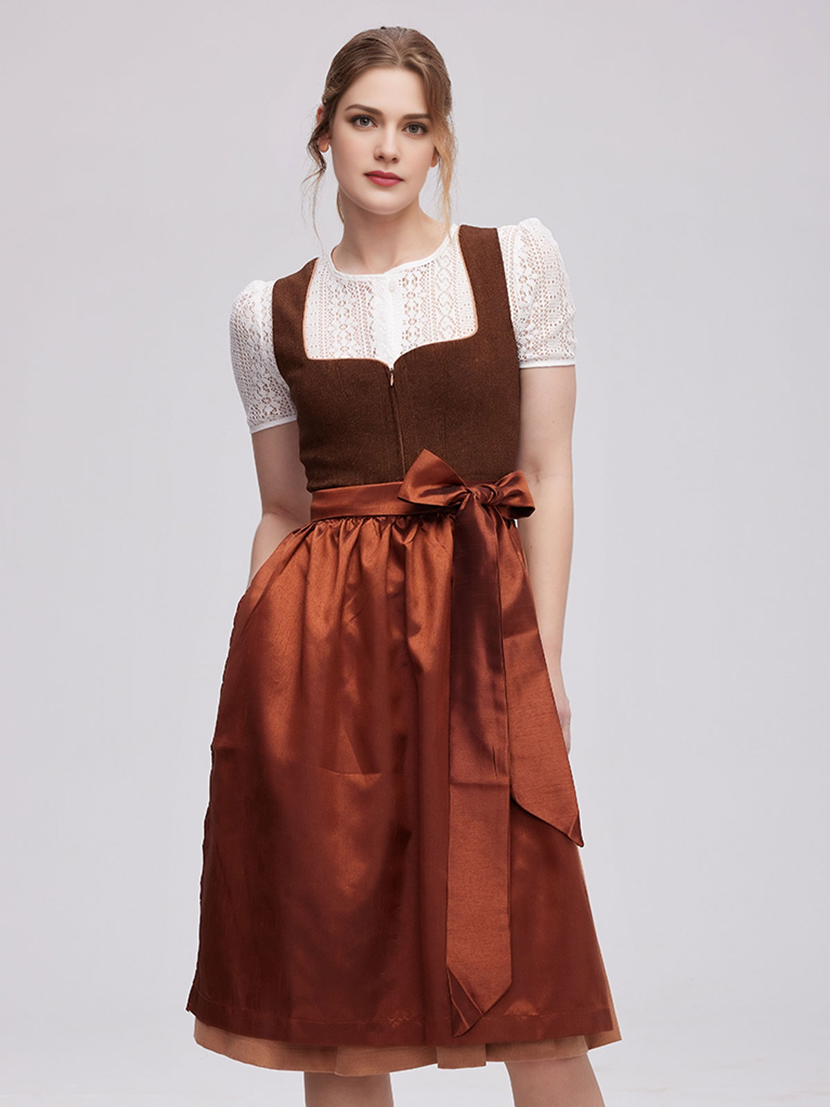 Braunes Dirndl – Eleganz und Naturverbundenheit