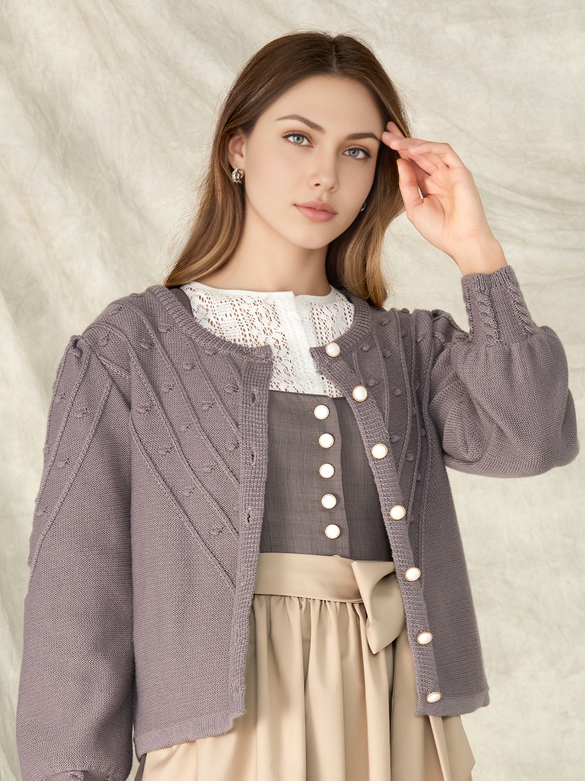Modernes graues Dirndl von Ehreer