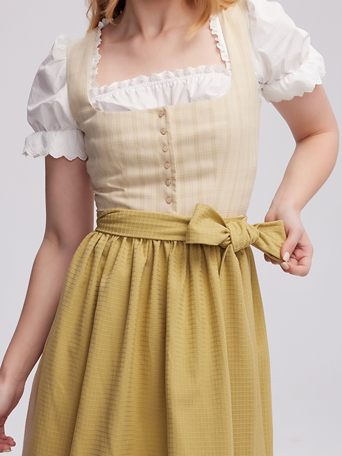 Dirndl Grün Rosa
