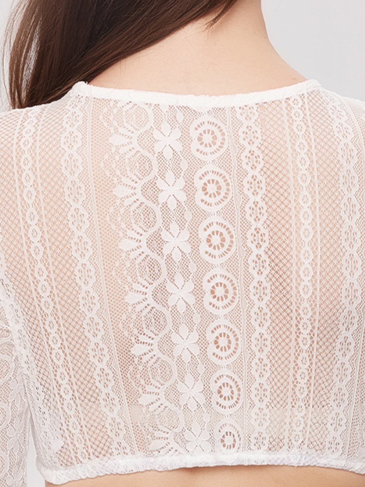 Dirndlbluse in Weiß